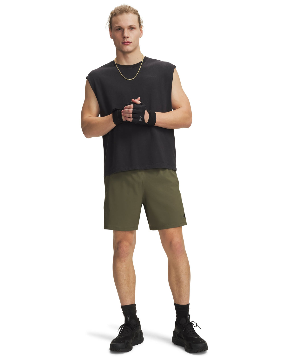 UA Vanish Wven Short 2.0 6in - Marine OD Green / Black - 390