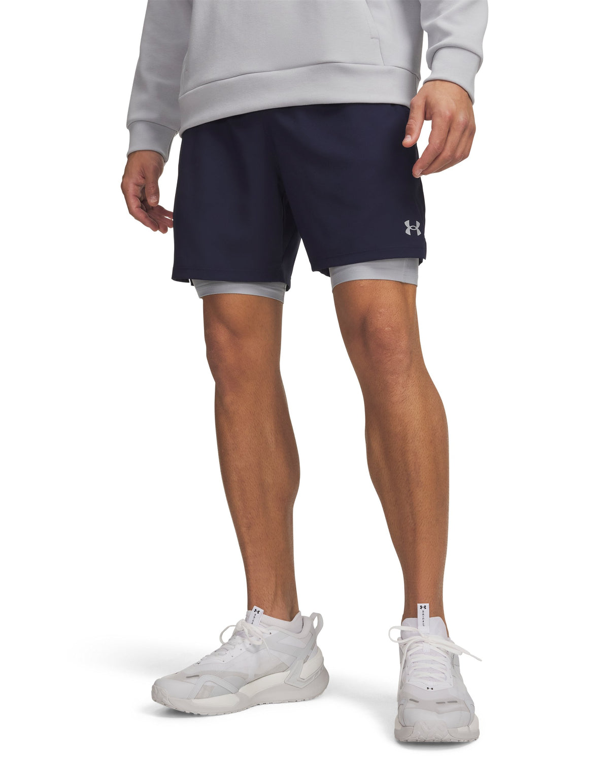 UA Vanish Wven Short 2.0 6in - Midnight Navy / Mod Gray - 410