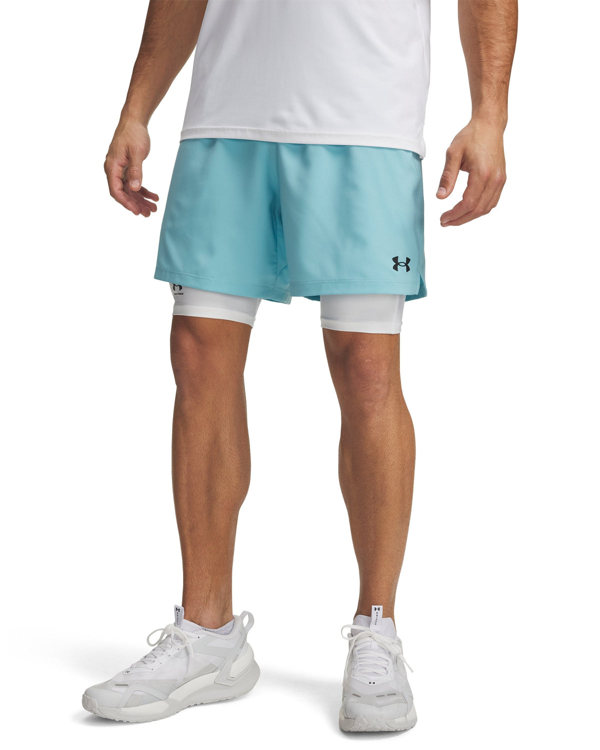 UA Vanish Wven Short 2.0 6in - כחול בהיר / שחור - 425