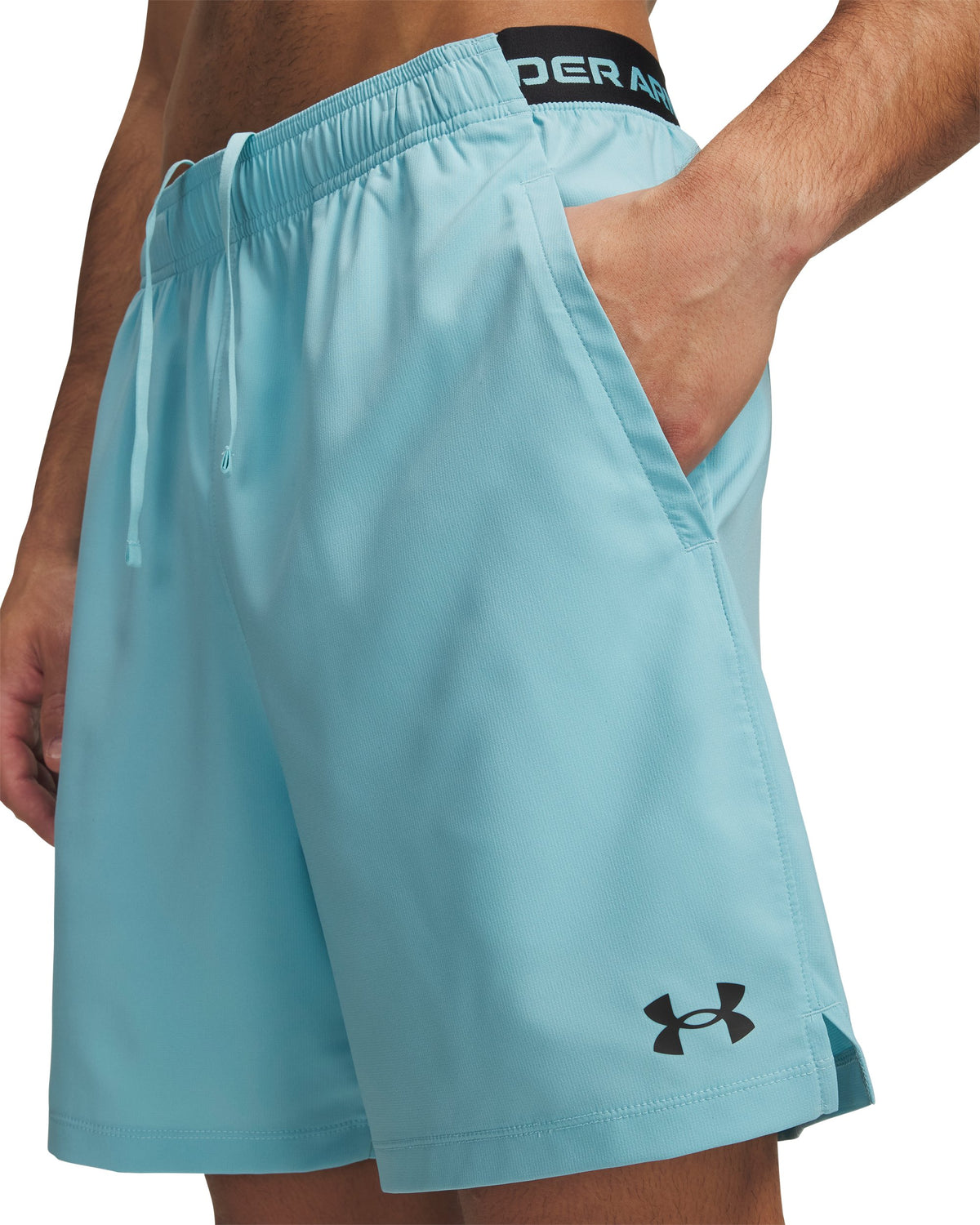 UA Vanish Wven Short 2.0 6in - כחול בהיר / שחור - 425