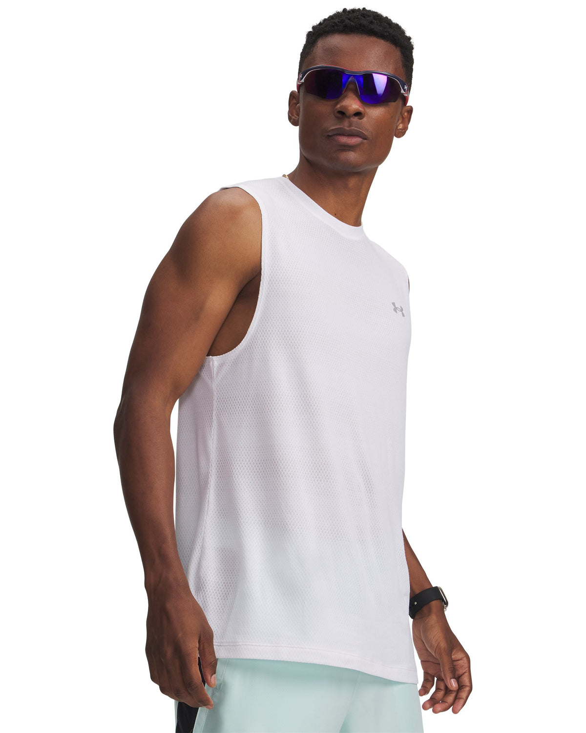 UA Velociti Tank - White / Reflective - 100