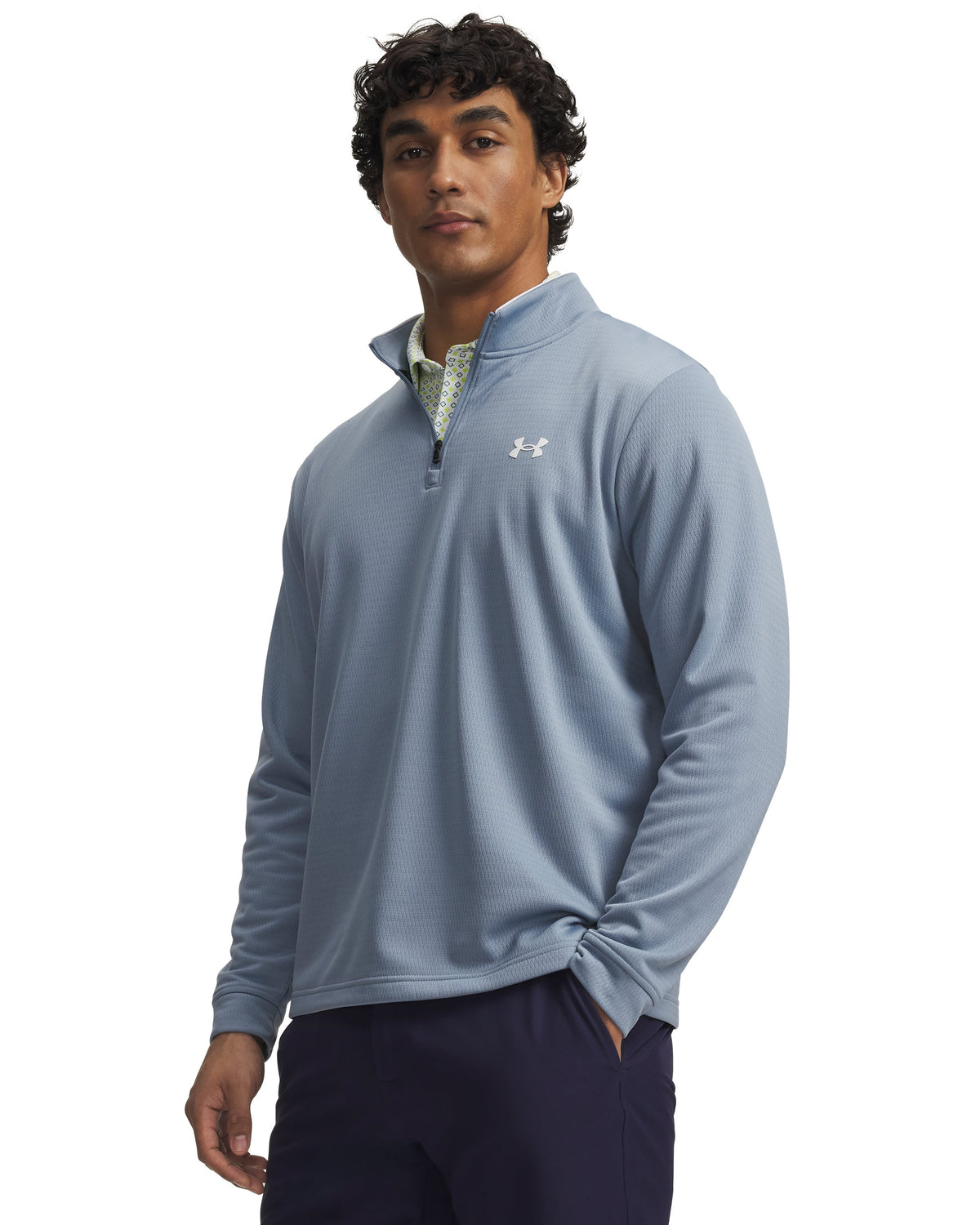 UA Links 1/4 Zip - Blue / White - 448