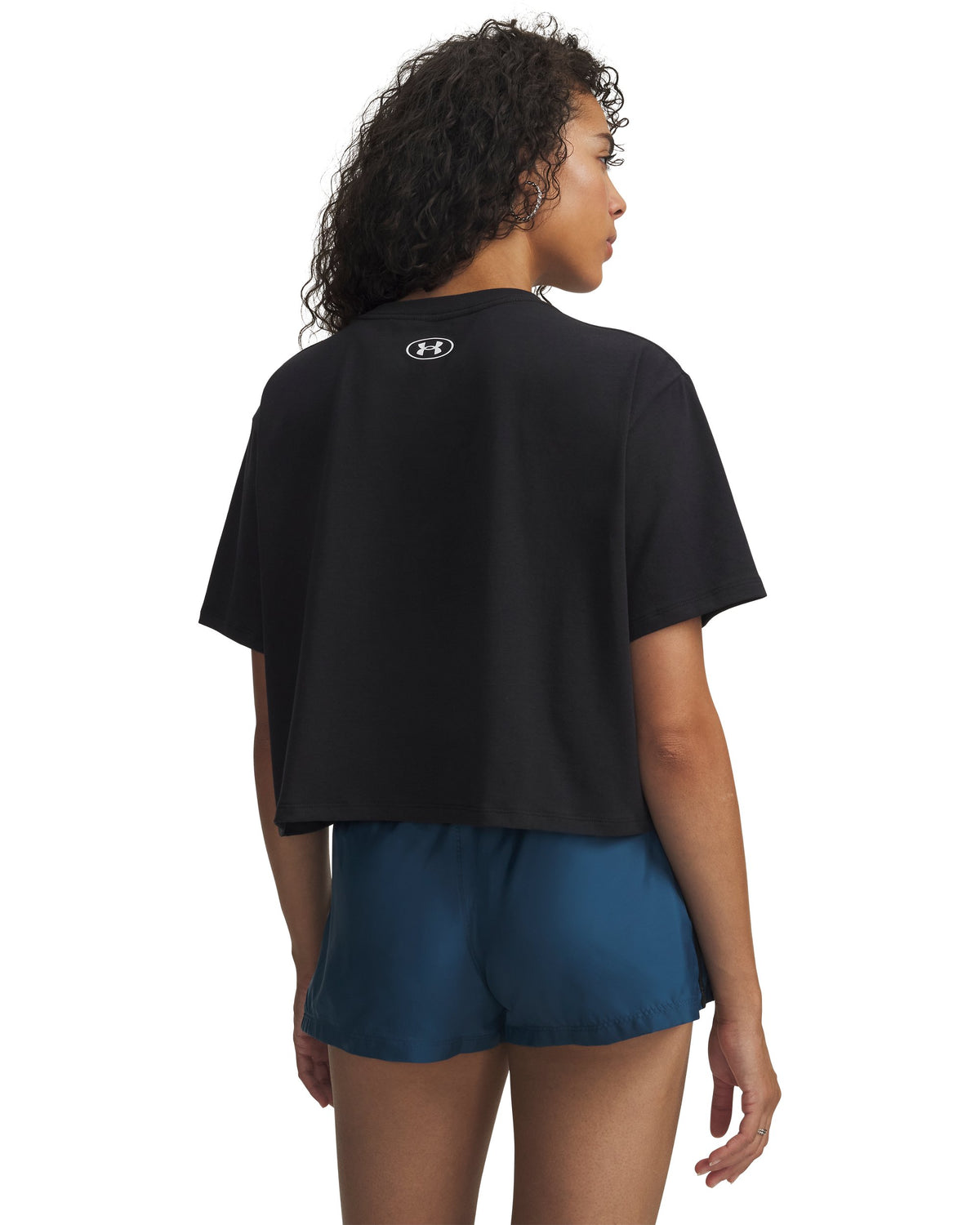 UA Rival Boxy Tee Solid - Black / White - 001