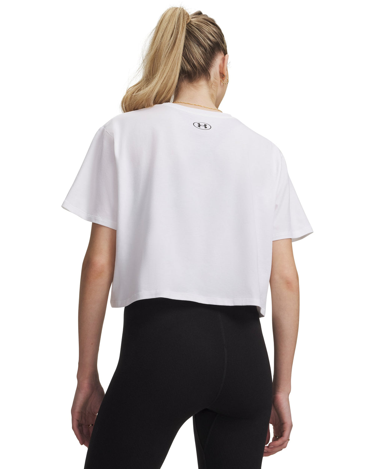 UA Rival Boxy Tee Solid - White / Black - 101