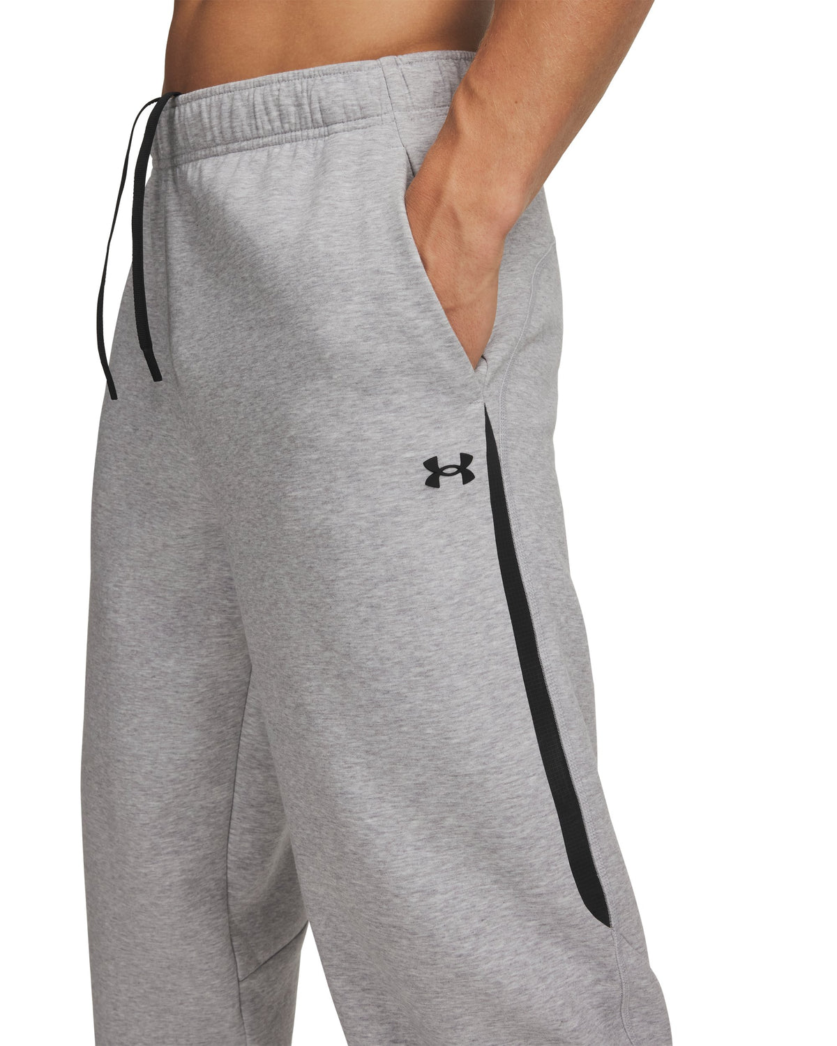 UA Unstoppable Flc Joggers - Gray / Black - 011