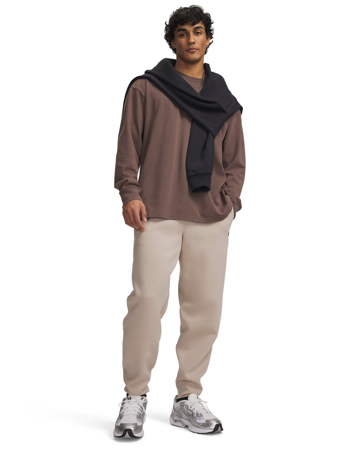 UA Unstoppable Flc Joggers - Brown / Black - 200