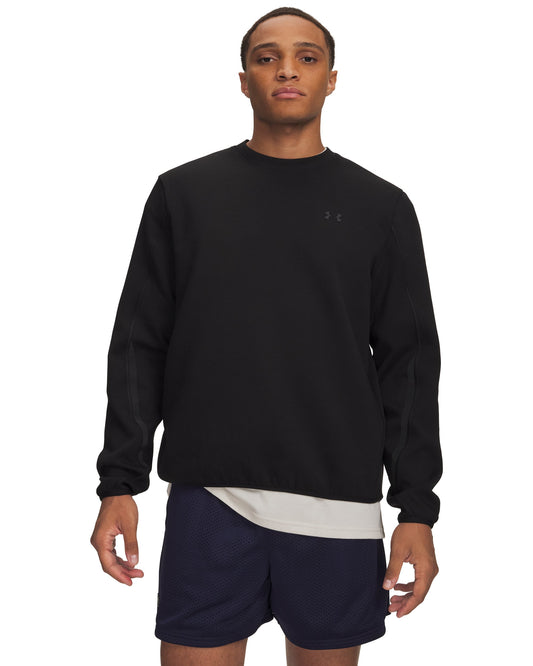 UA Unstoppable Flc Crew - Black / Black - 008