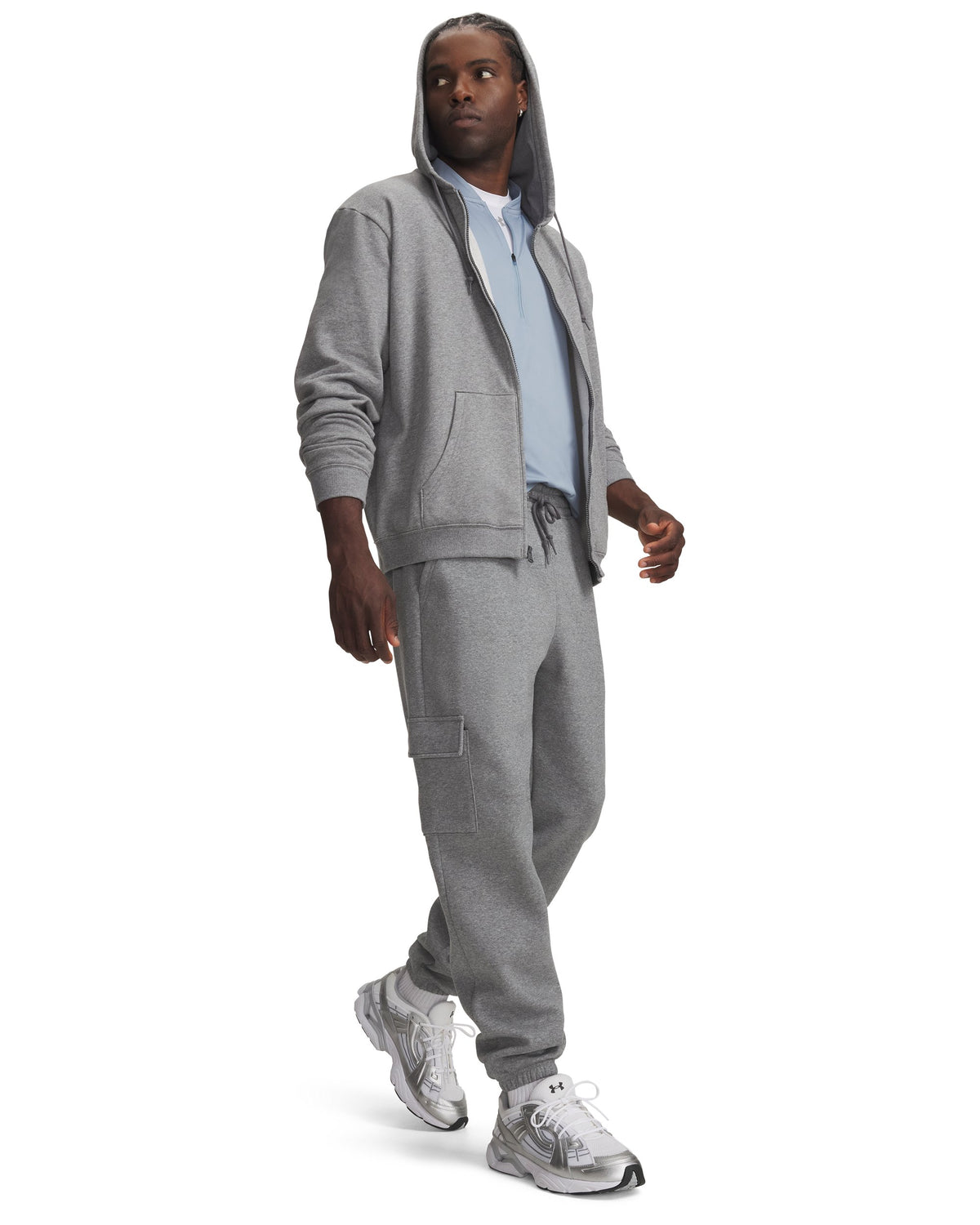 UA Rival Fleece - אפור