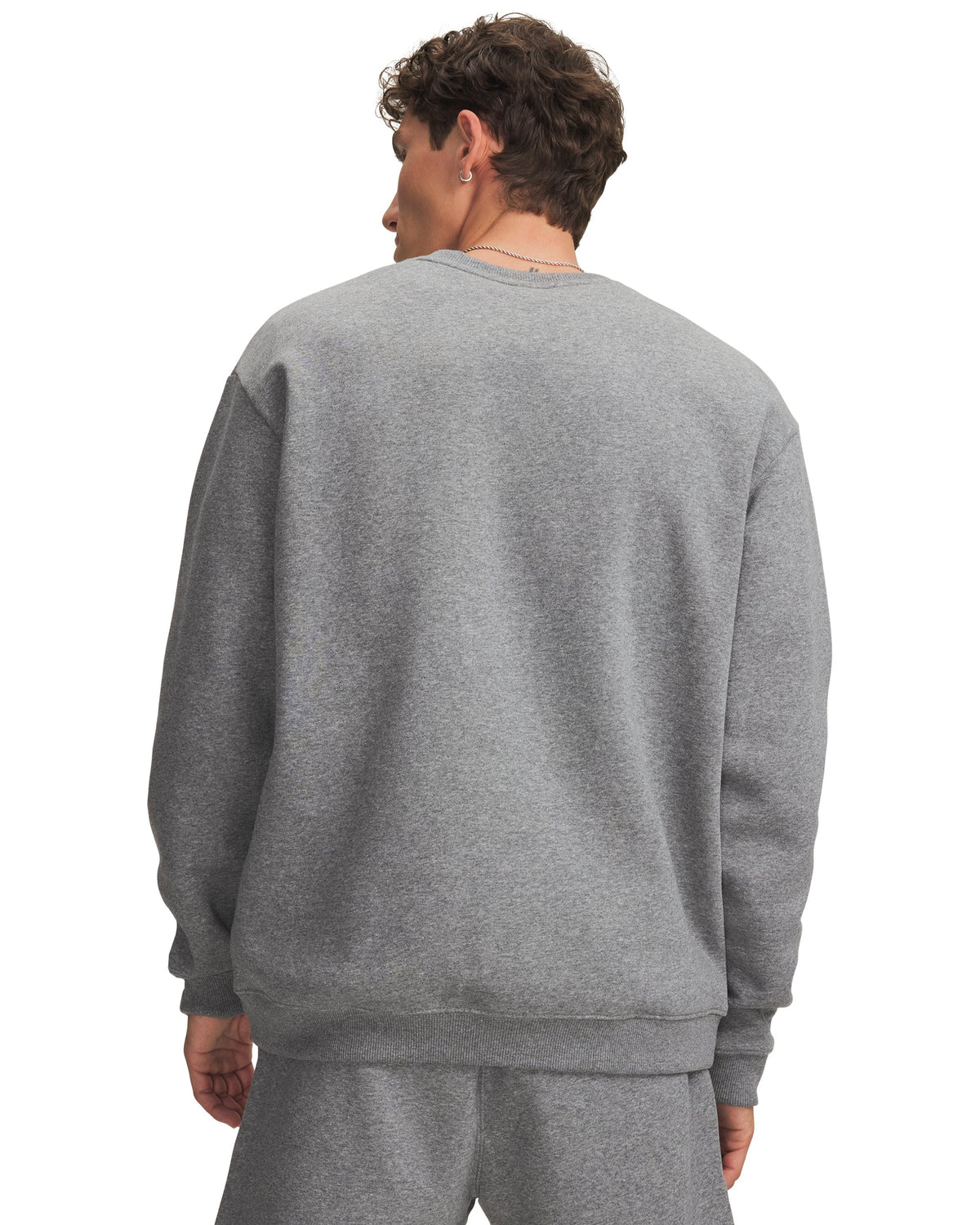 UA RIval Flc Crew - Gray / White - 025
