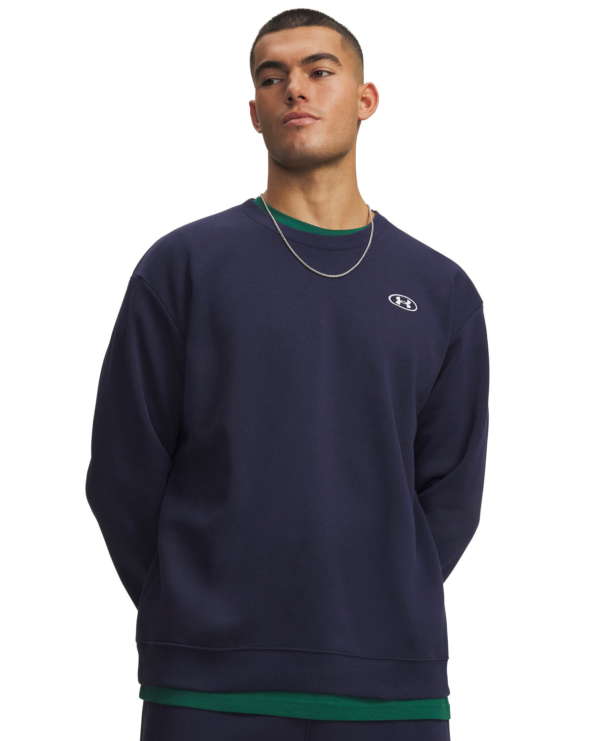 UA RIval Flc Crew - Blue / White - 410