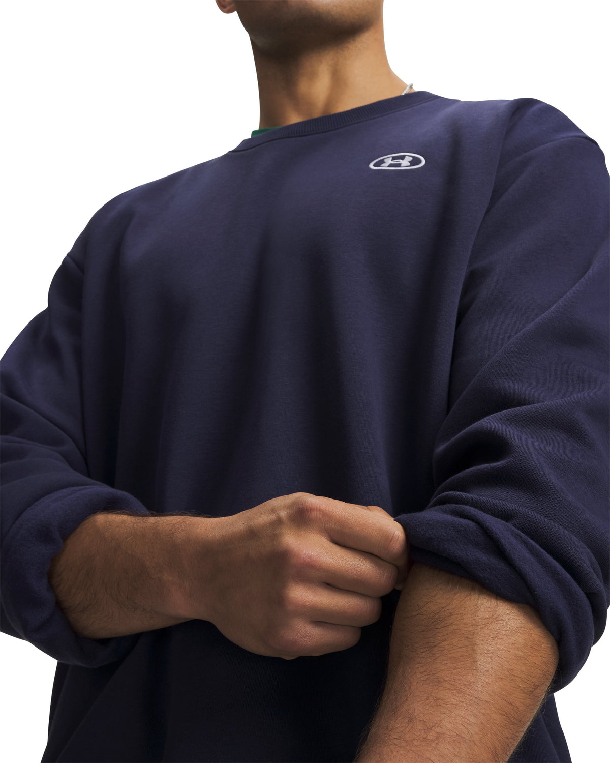 UA RIval Flc Crew - Blue / White - 410