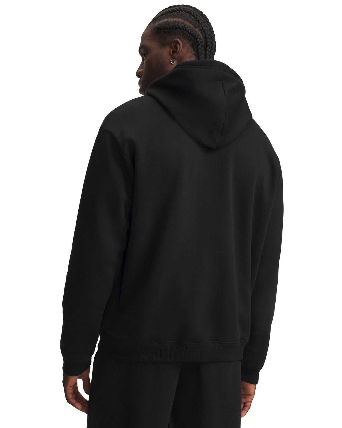 UA Rival Flc Hoodie - Black / White - 008