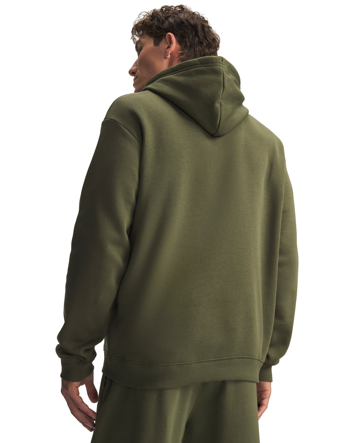 UA Rival Flc Hoodie - Green / White - 391