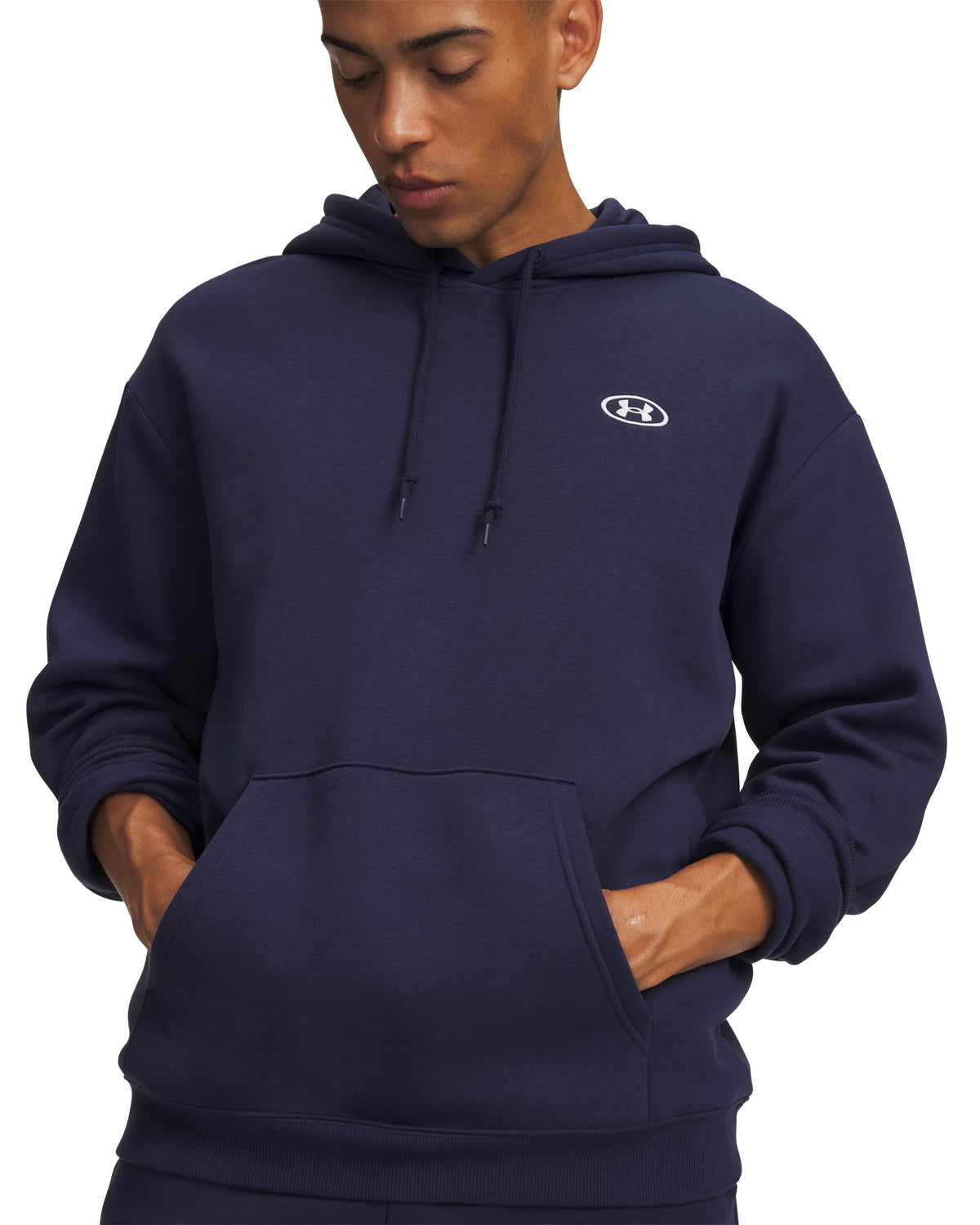 UA Rival Flc Hoodie - Blue / White - 410