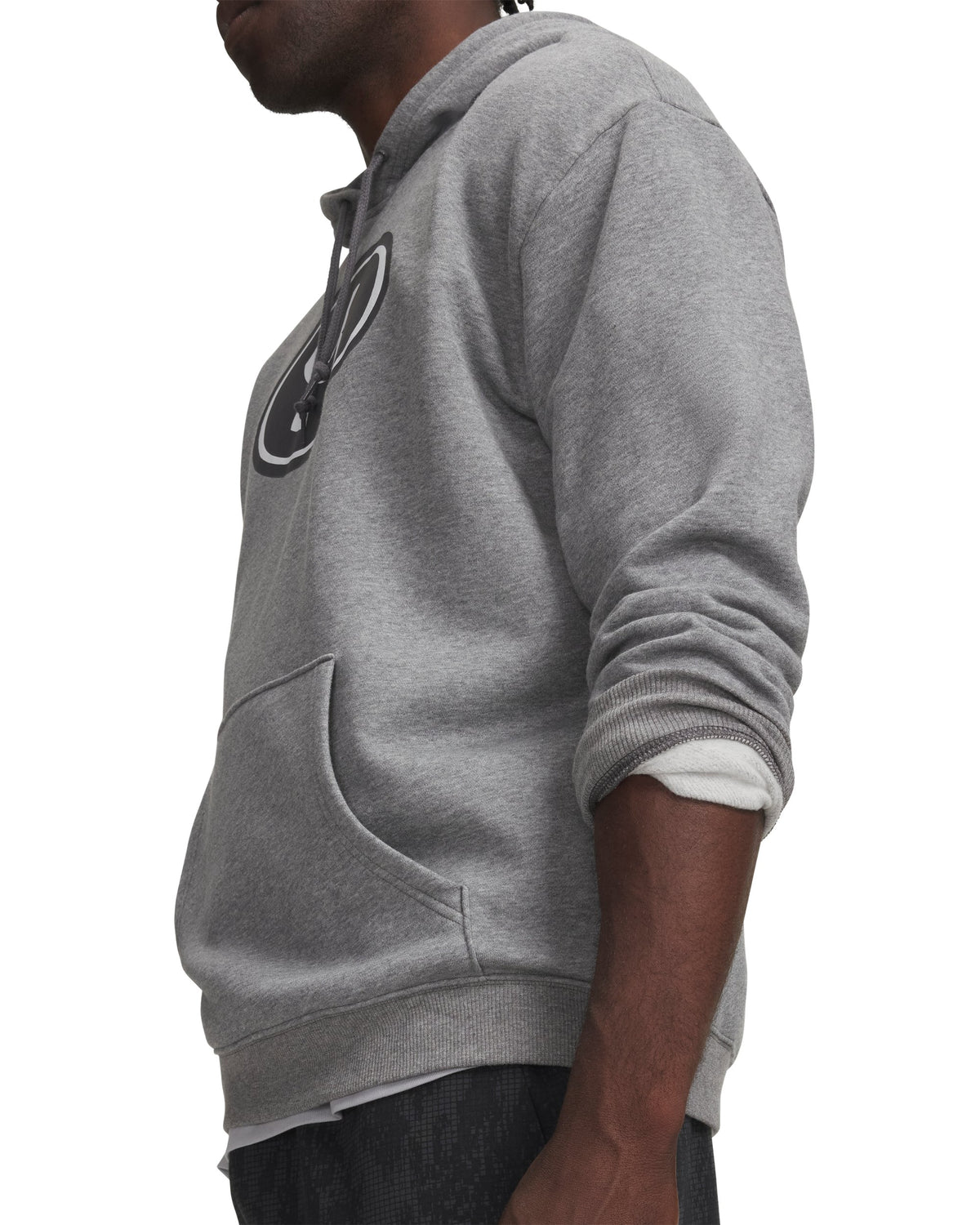 UA Rival Fleece Branded - אפור