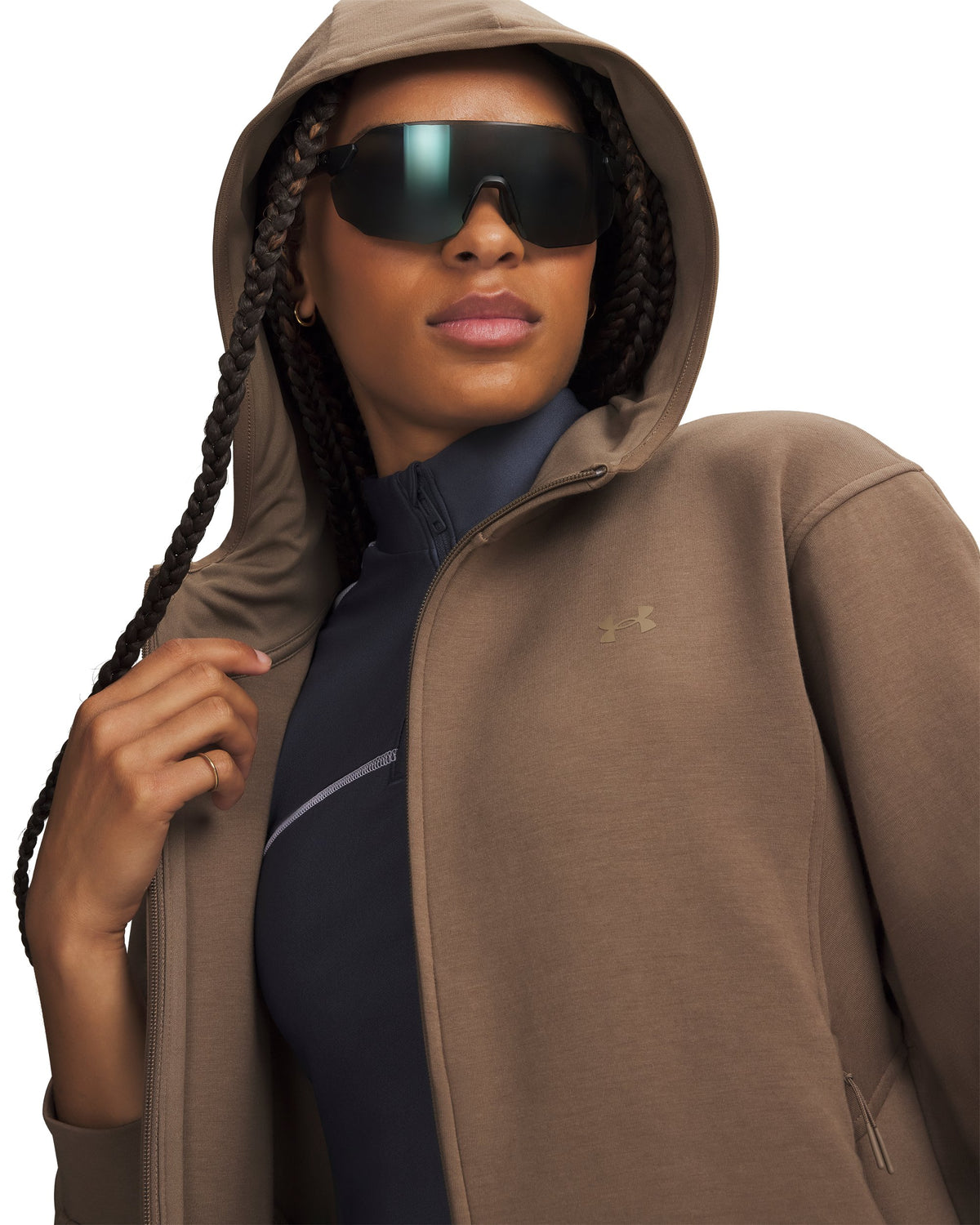 Unstoppable Fleece FZ Jkt - Brown / Desert Taupe - 219