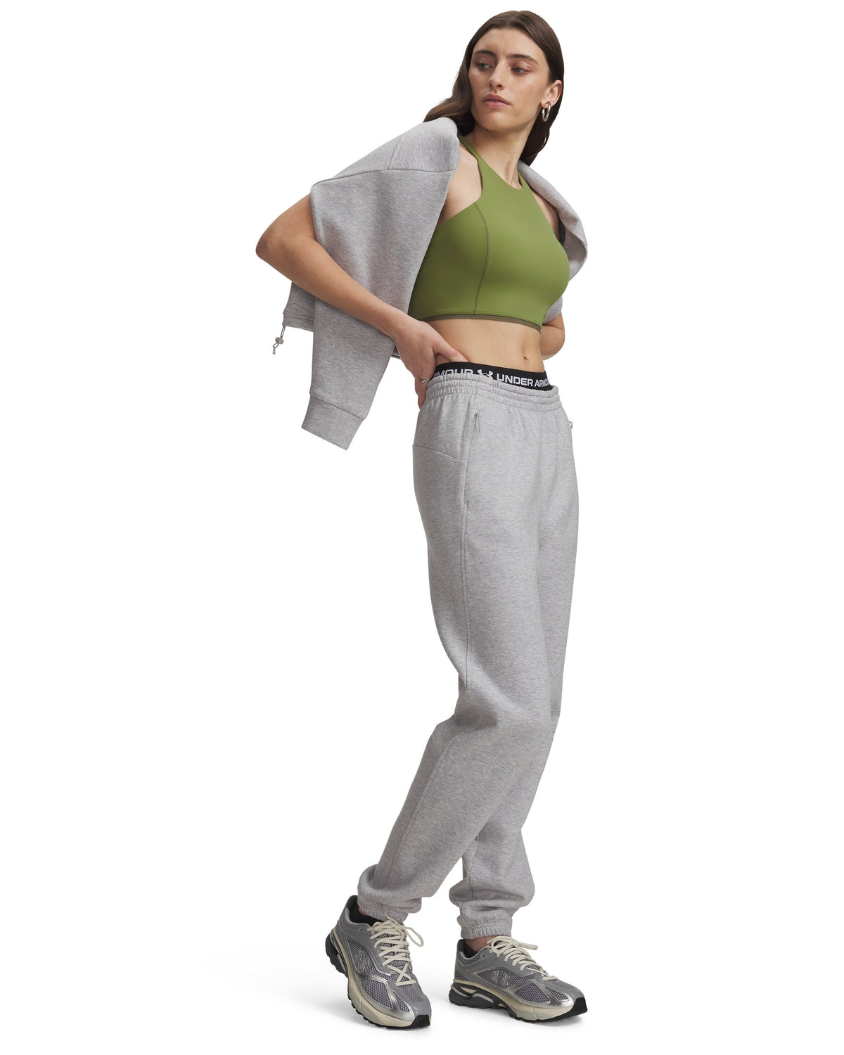 Unstoppable Flc Gym Pant - Gray / Mod Gray - 011