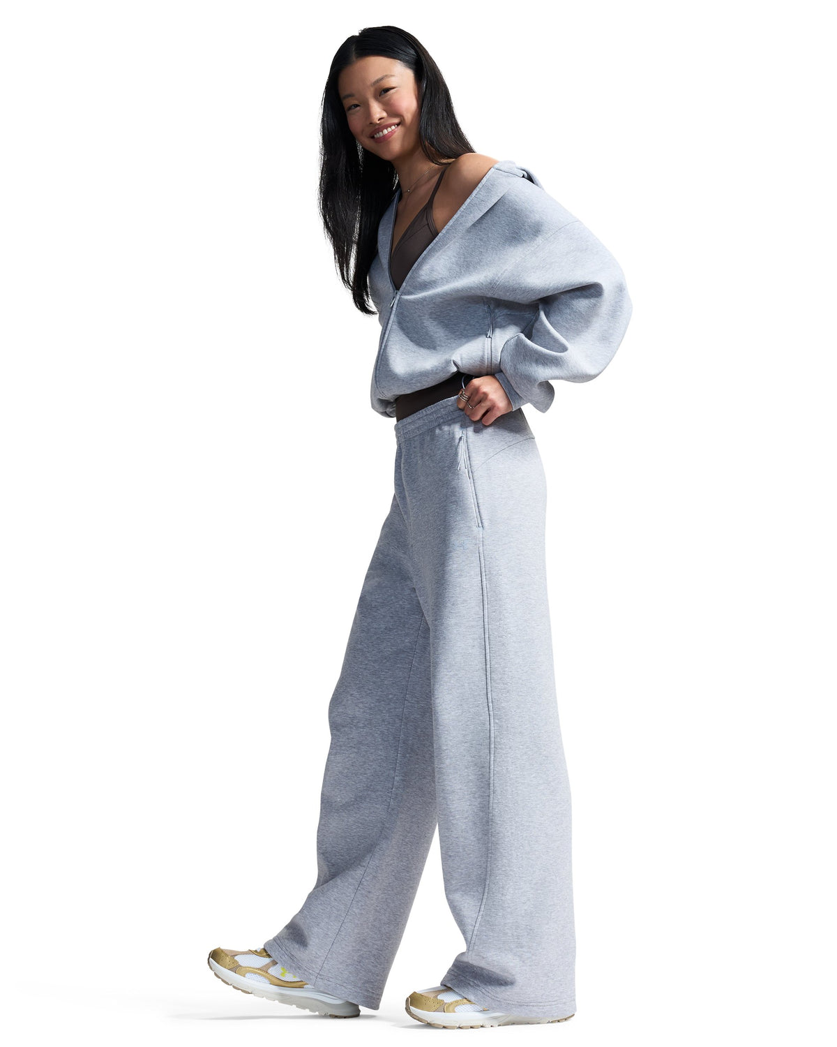 Unstoppable Flc Open Pant - Gray / Mod Gray - 011