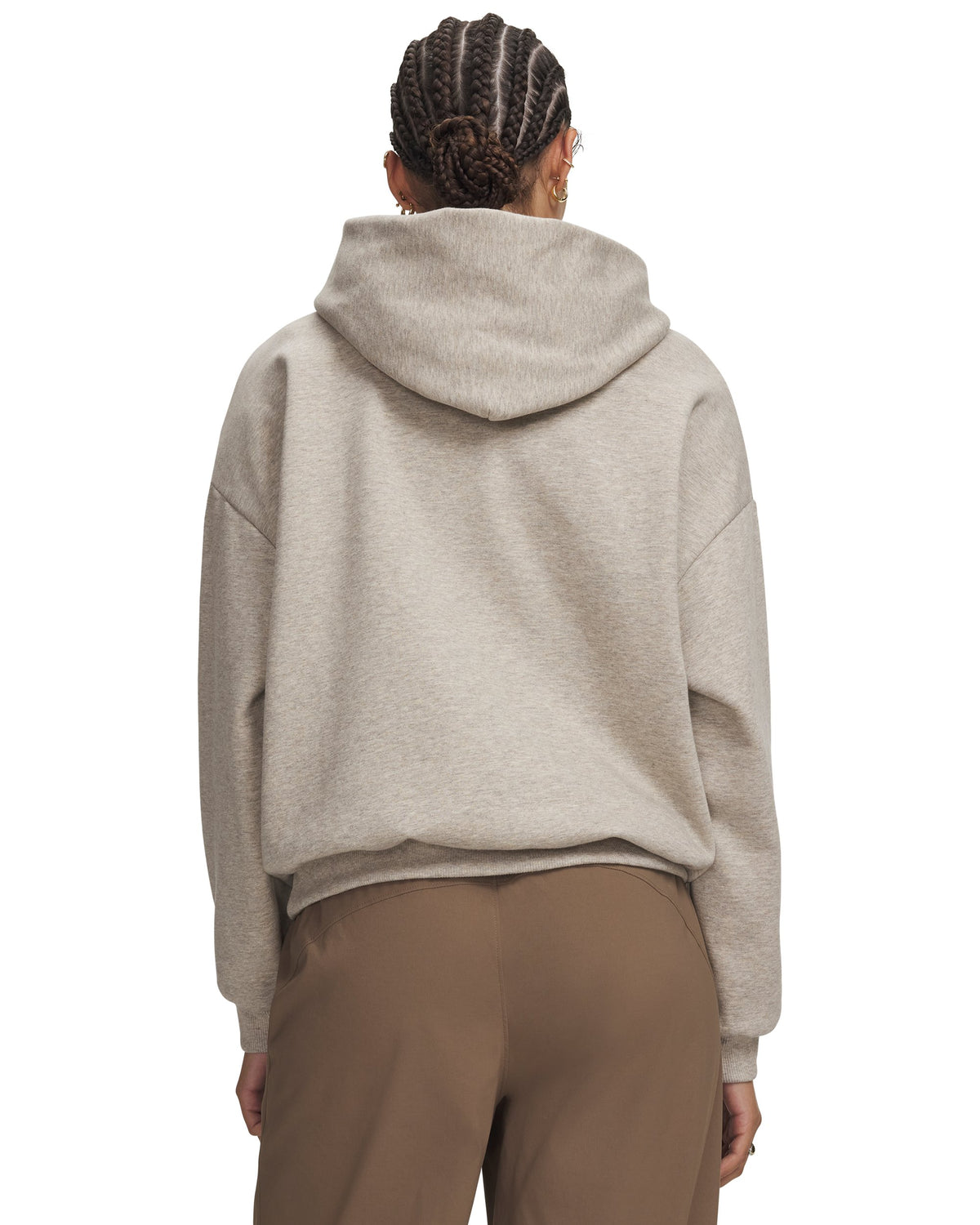 Icon Fleece Hoodie - Brown / Timberwolf Taupe - 204