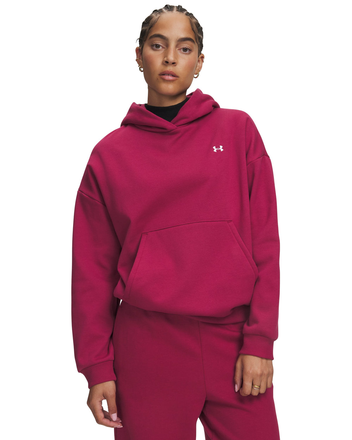 Icon Fleece Hoodie - Red / White - 622