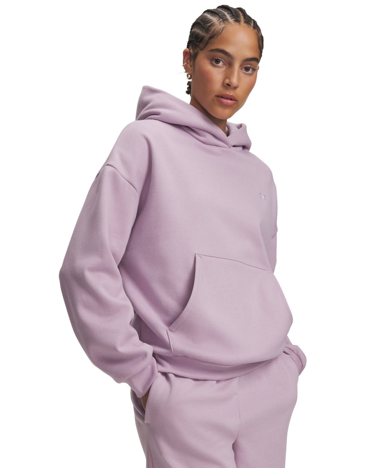 Icon Fleece Hoodie - Pink / White - 701