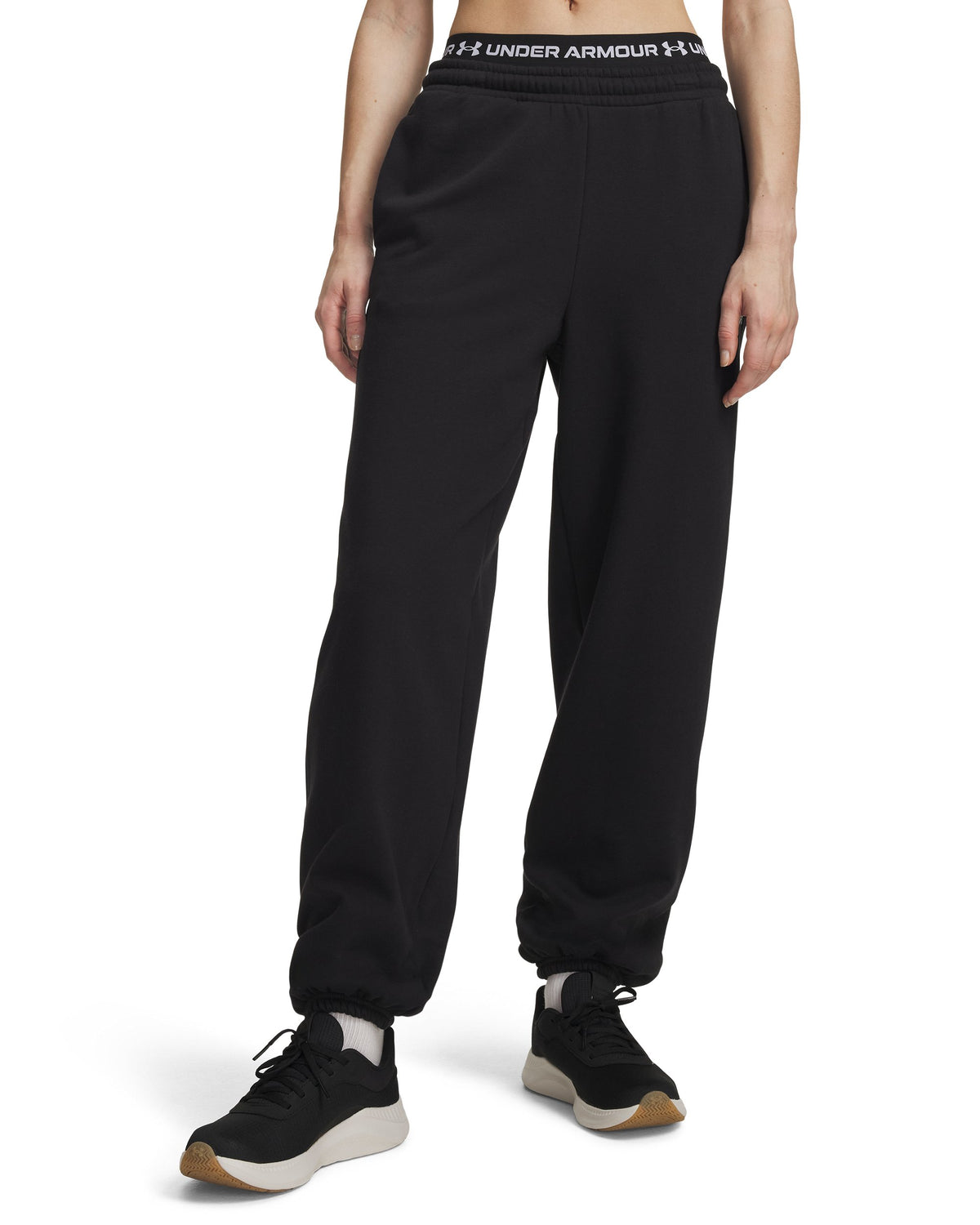 Icon Flc Gym Pant - Black / White - 009