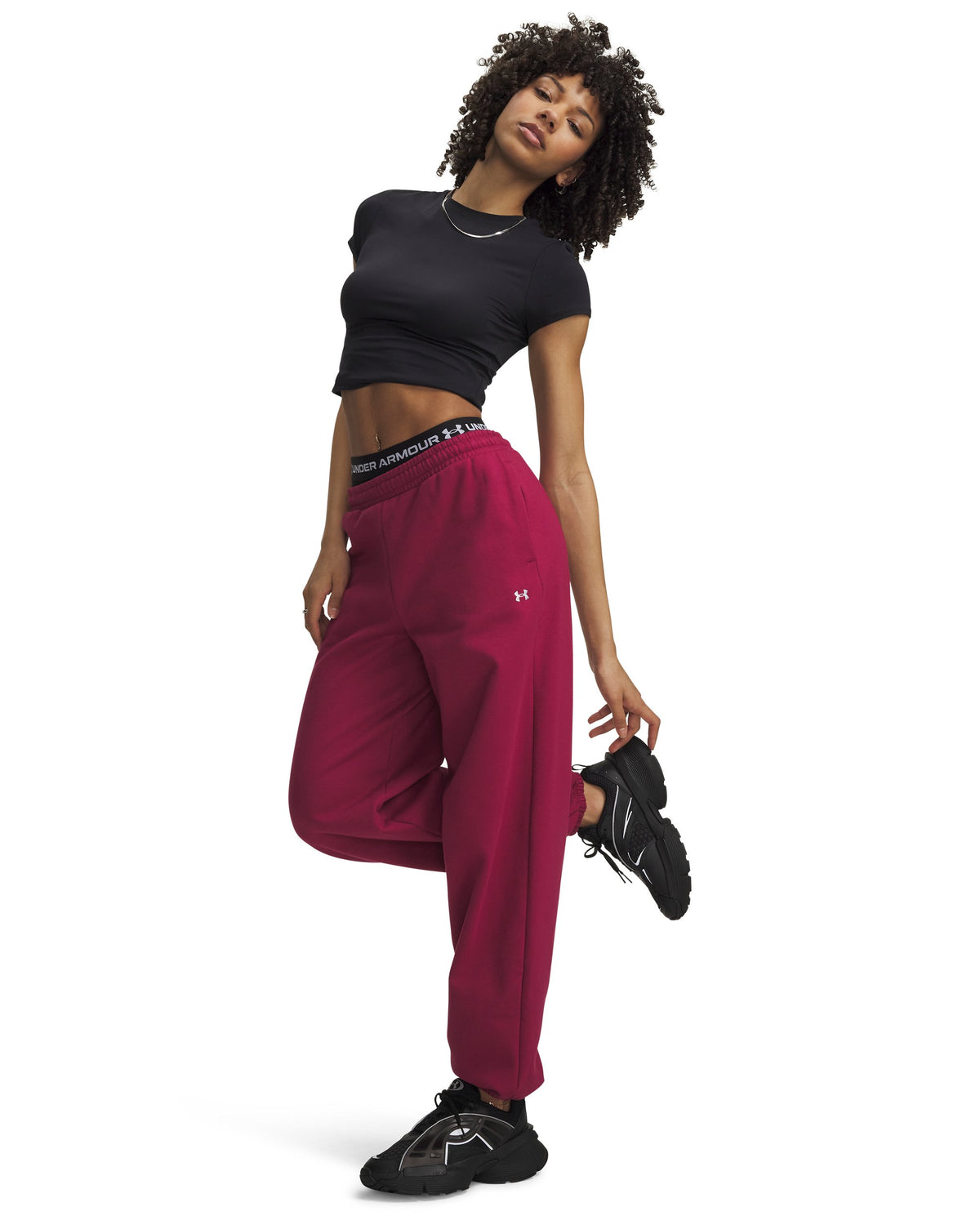 Icon Flc Gym Pant - Red / White - 622