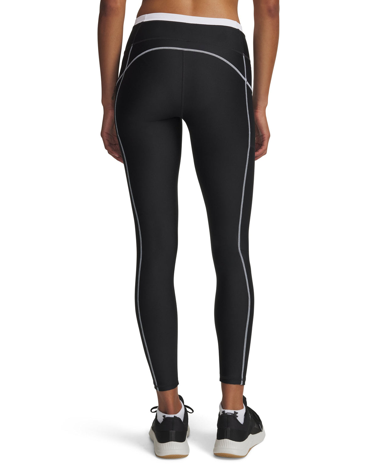 UA HeatGear Novelty Legging - Black / White - 001