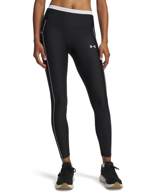 UA HeatGear Novelty Legging - Black / White - 001