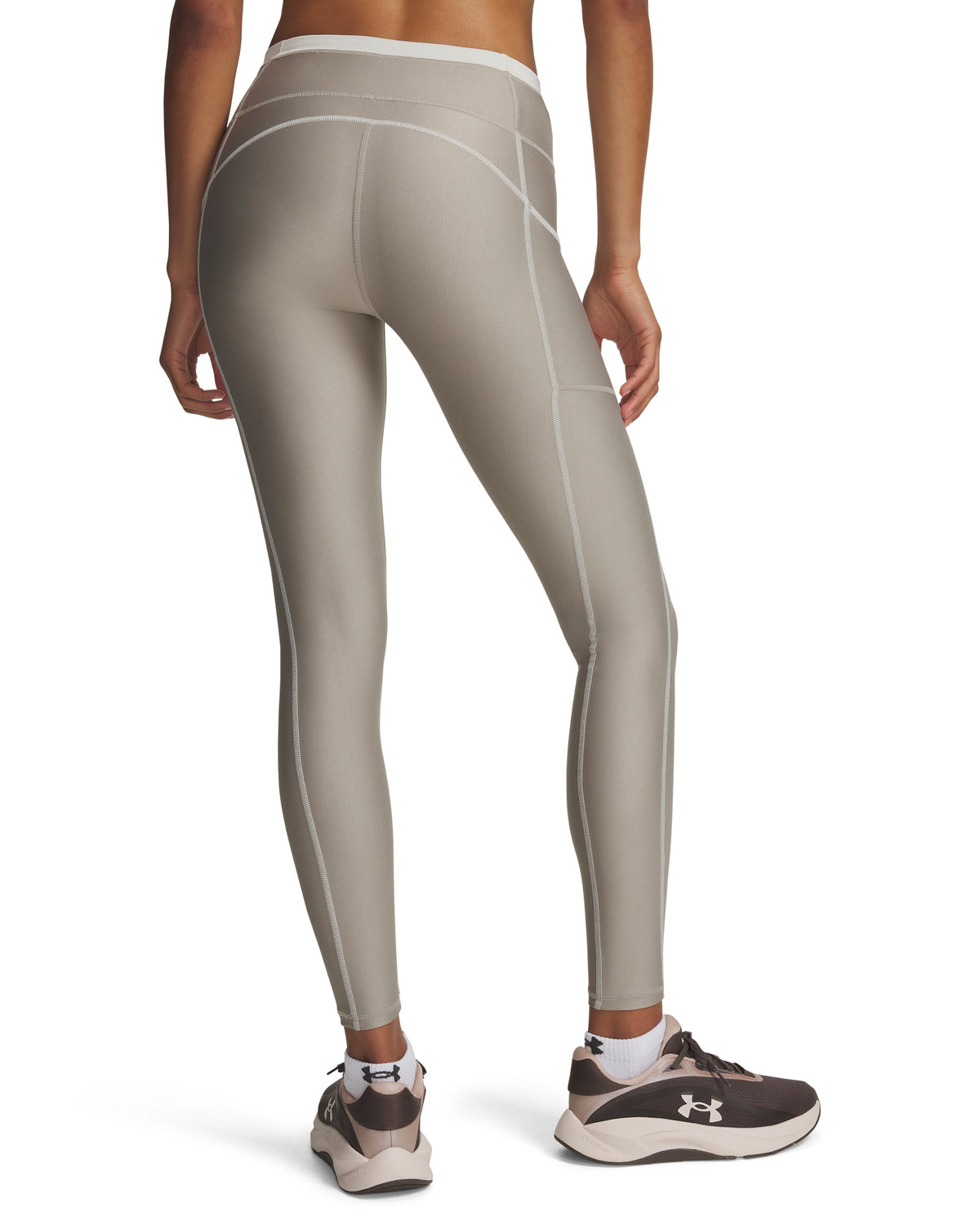 UA HeatGear Novelty Legging - Brown / Summit White - 203