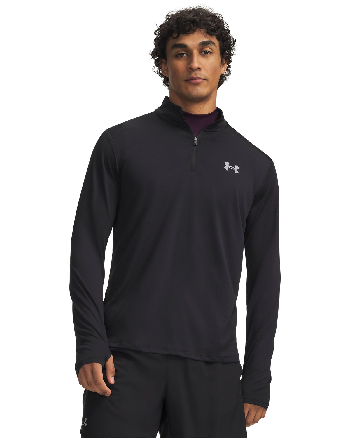 UA Tech Utility 1/4 Zip - Black / Steel - 001