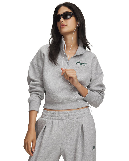 RIVAL FLEECE VARSITY HZ - Gray / Arden Green - 011