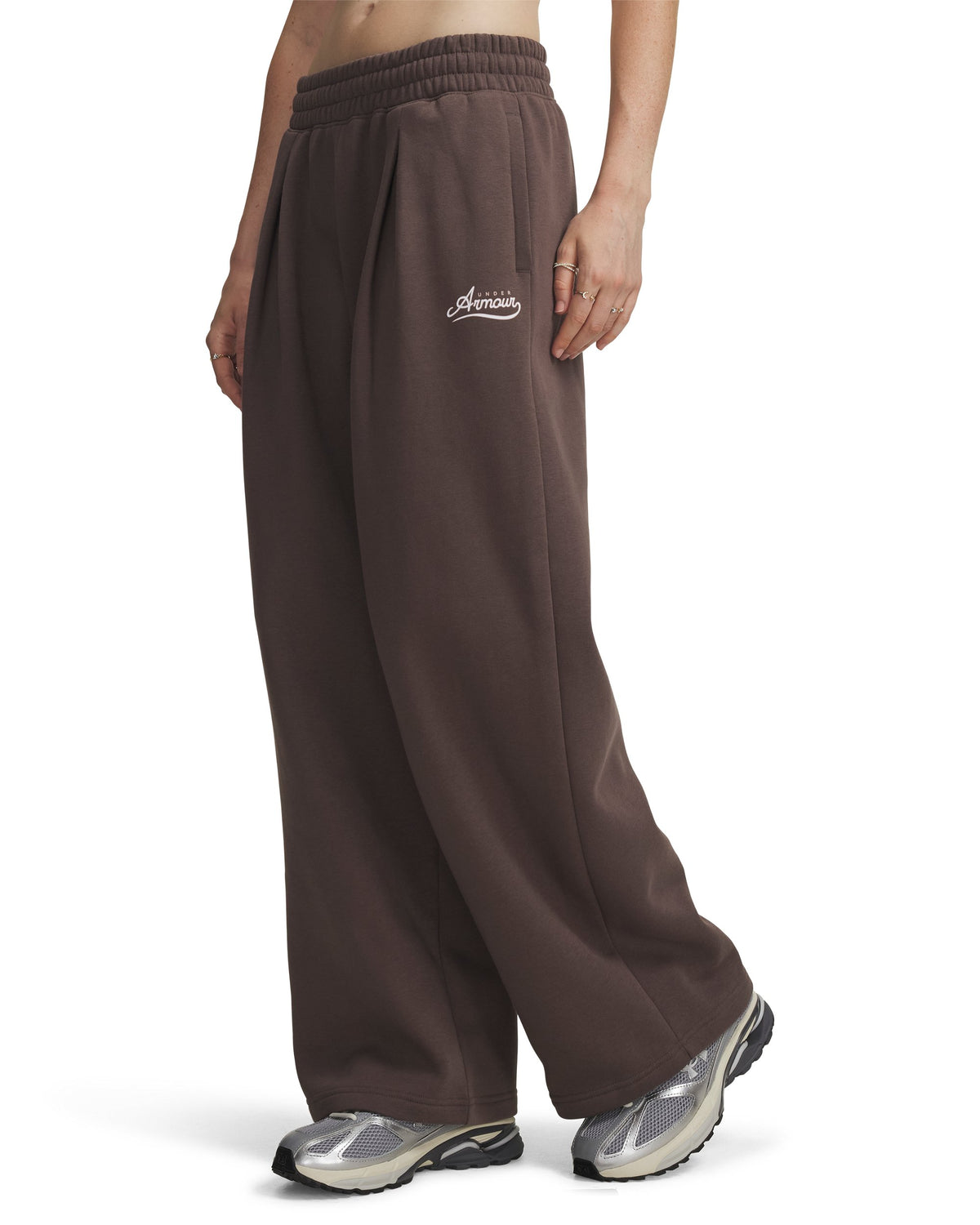 RIVAL PLEATED VARSITY PANT - Brown / Bashful Pink - 200