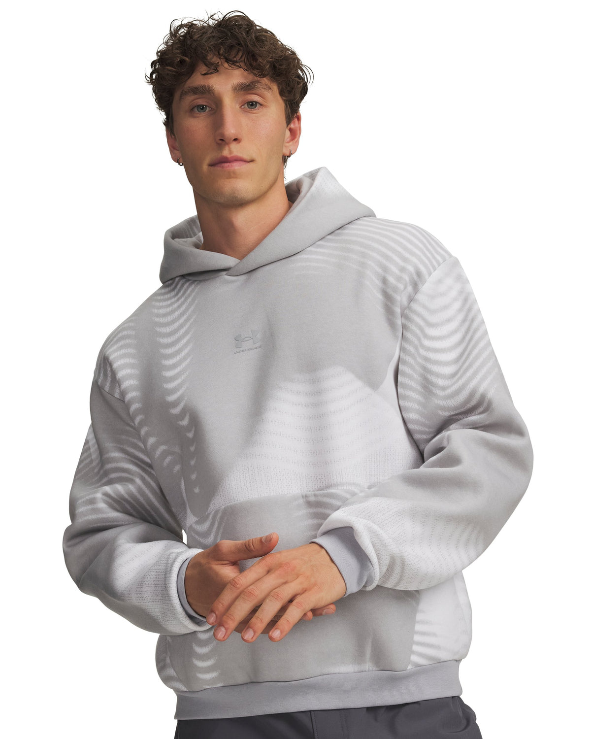 UA Icon Fleece Printed HD - Gray / Reflective - 011