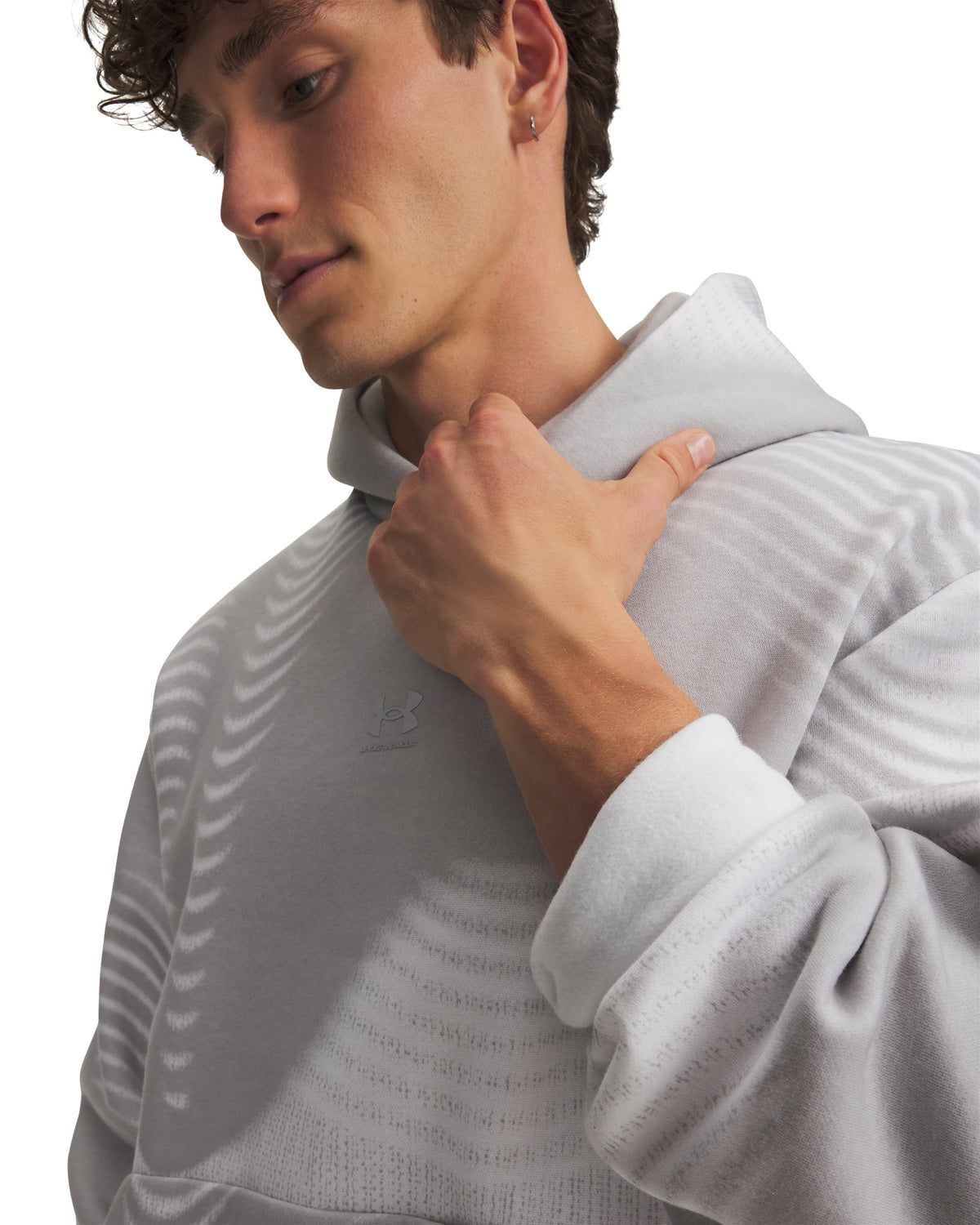 UA Icon Fleece Printed HD - Gray / Reflective - 011