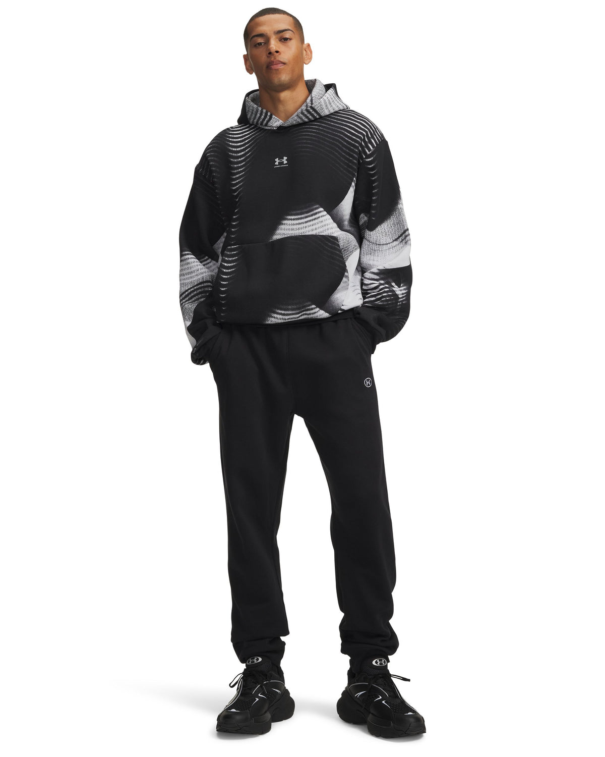 UA Rival Flc Jogger - Black / White - 008