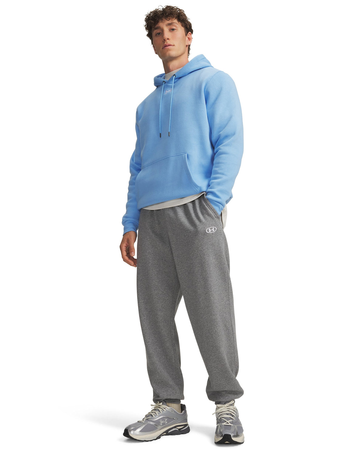 UA Rival Flc Jogger - Gray / White - 025