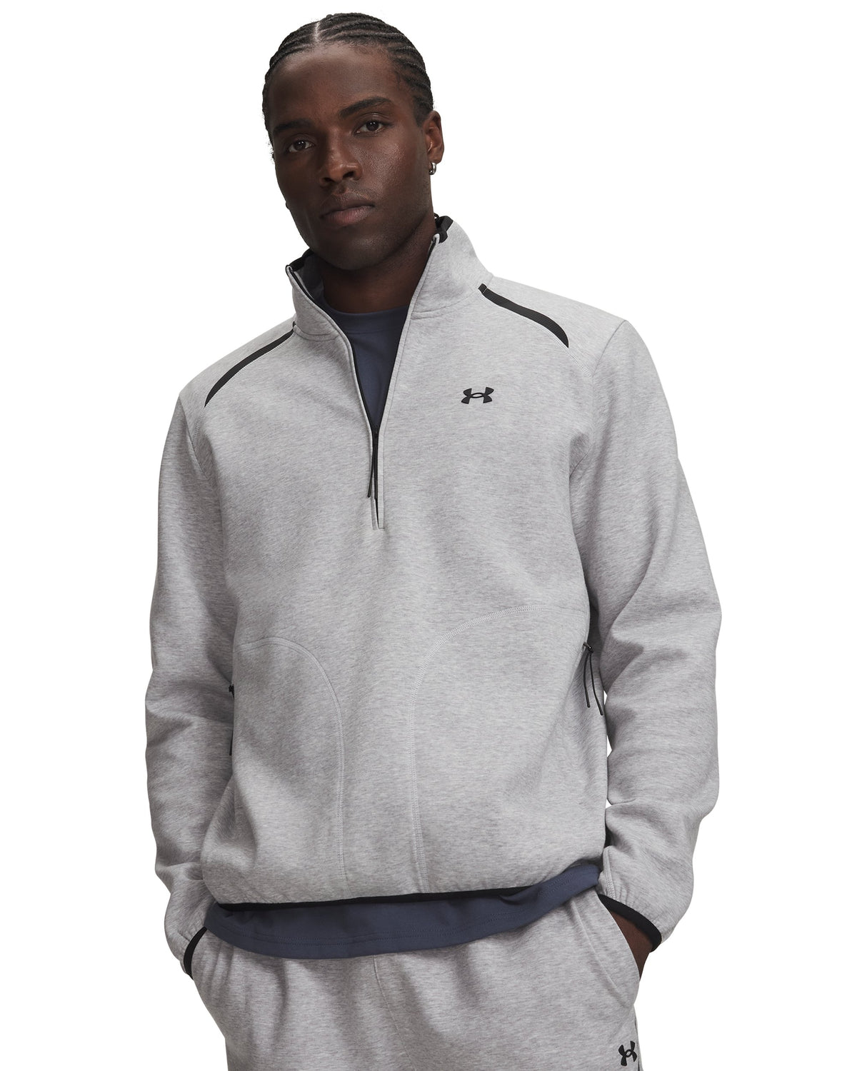 UA Unstoppable Fleece - אפור בהיר /  / שחור
