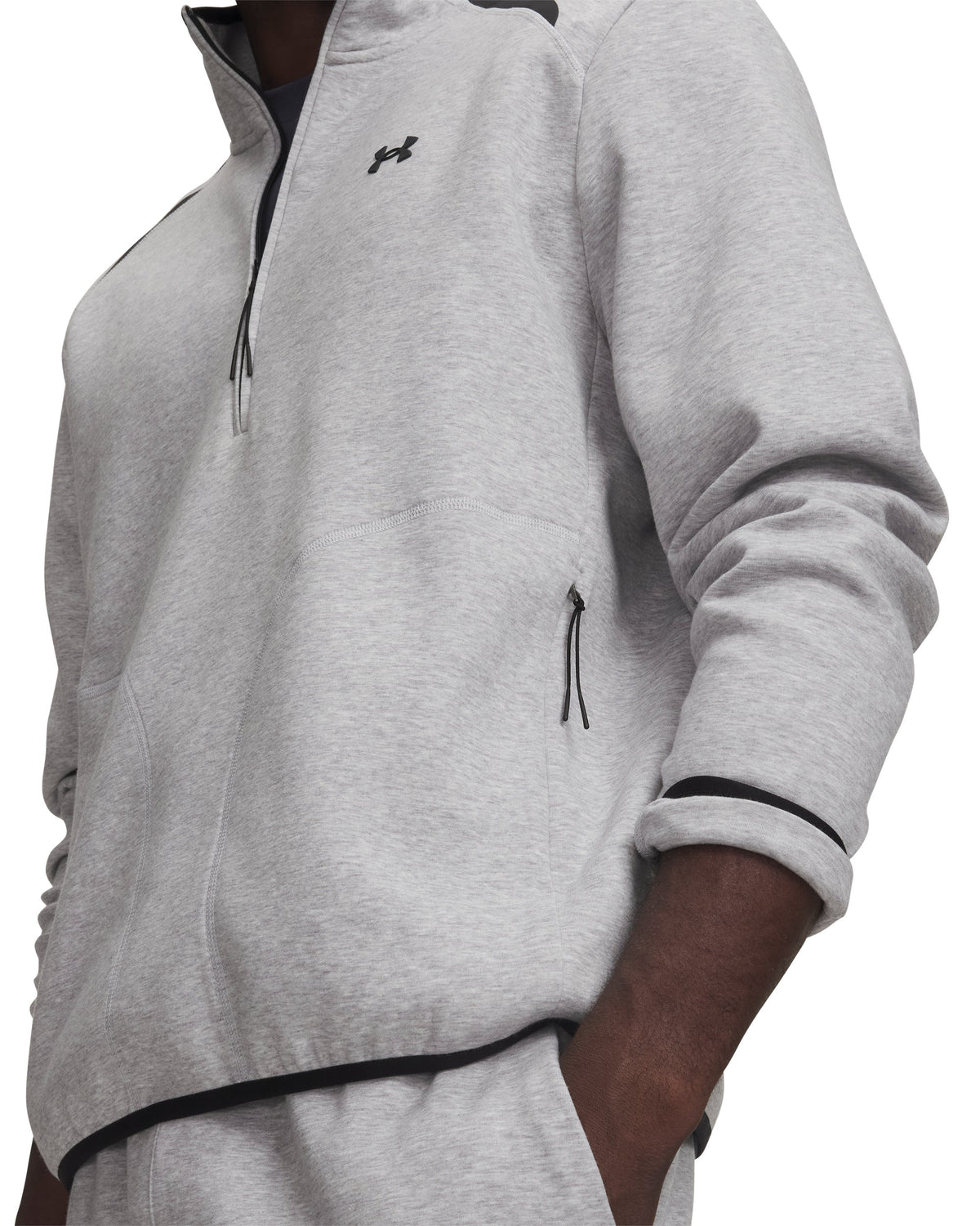 UA Unstoppable Fleece - אפור בהיר /  / שחור