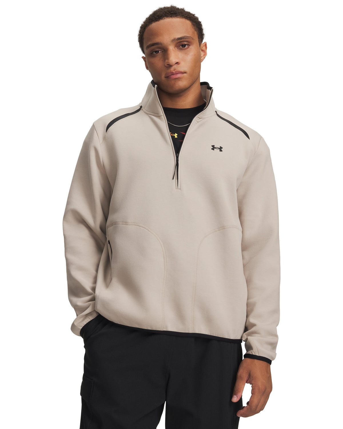 UA Unstoppable Fleece - בז׳ אפרפר /  / שחור